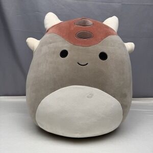Squishmallows Jumbo 17" Ainhoca, Armored Ankylosaurus Dino Plush